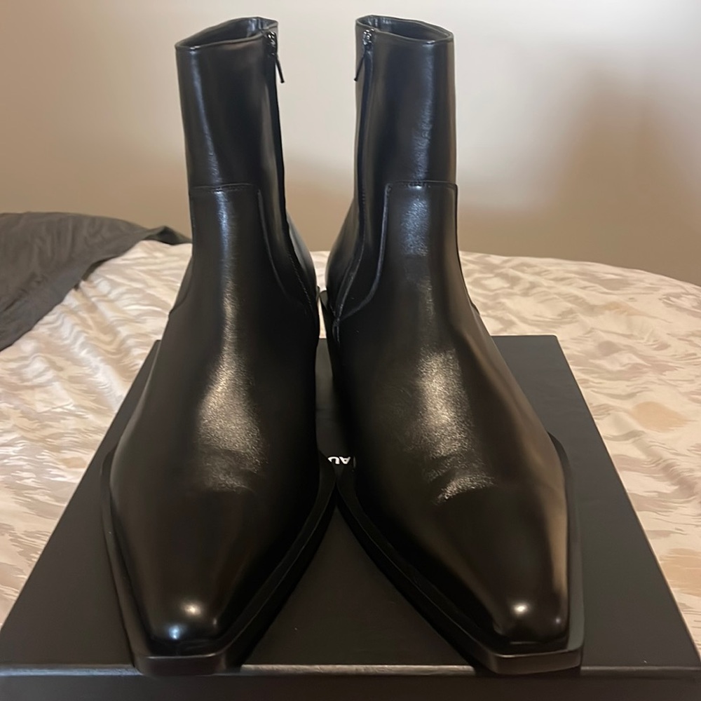 Balenciaga Black zip boots
